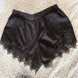 Black Lace High Waisted Shorts ✨